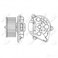 Моторчик вентилятора печки NRF 34156 B405 1E 8718042188663 1219569979 - Изображение 2