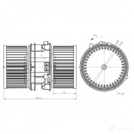 Моторчик вентилятора печки NRF 34290 Renault Fluence (L30) 1 Седан 2.0 16V (L30C. L30G. L30T. L30V) 140 л.с. 2010 – наст. время 87O L3