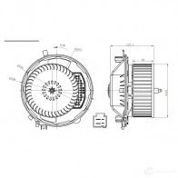 Моторчик вентилятора печки NRF Cupra Formentor KM7 Кроссовер 2.0 TSI 4Drive 190 л.с. 2020 – наст. время 34283 94 WPYA1