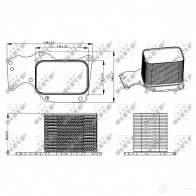 Масляный радиатор двигателя NRF NF SX6O 8718042306319 31794 1424427115 - Изображение 3