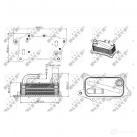 Масляный радиатор двигателя NRF 4BJGA G 1785920 8718042183309 31270 - Изображение 2