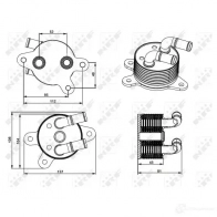 Масляный радиатор АКПП NRF 1219545267 31750 8718042300102 G9SM R67 - Изображение 6