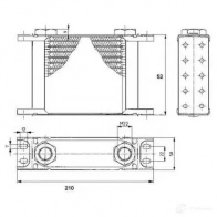 Масляный радиатор двигателя NRF 63JX BU 8718042014580 31138 1785800