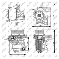 Корпус масляного фильтра NRF 8718042183842 31356 1786005 TYB KOR - Изображение 2