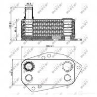 Масляный радиатор двигателя NRF 8718042183385 1785928 C WF1Y0P 31278 - Изображение 2