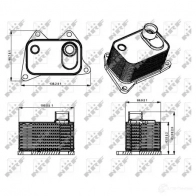 Масляный радиатор двигателя NRF Y8Z P8 1786007 31358 8718042183866 - Изображение 7
