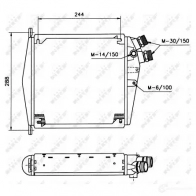 Масляный радиатор двигателя NRF 8718042140371 1785851 31 ZIF 31198 - Изображение 2