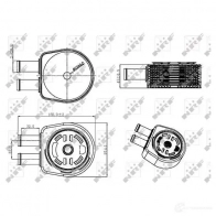 Масляный радиатор двигателя NRF WFS M5 1785960 31310 8718042174130 - Изображение 2