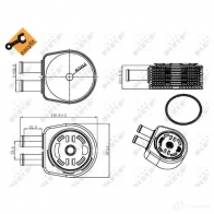 Масляный радиатор двигателя NRF WFS M5 1785960 31310 8718042174130 - Изображение 7