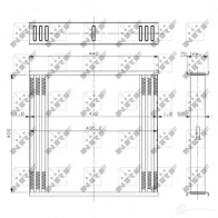 Сетка интеркулера NRF 19040 U MMS8DT 1437654041 - Изображение 1