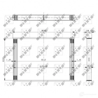 Радиатор интеркулера NRF 1437653689 1R LDP27 19007 - Изображение 2