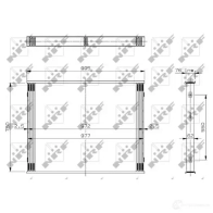 Радиатор интеркулера NRF 1437654090 8ORXY K 19422 - Изображение 2