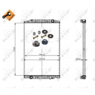 Радиатор охлаждения двигателя NRF WU 6LMSC 1440489208 509698X