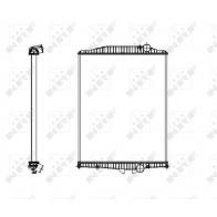 Радиатор охлаждения двигателя NRF M EM5D2D 519701X 1440489227