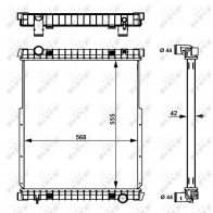 Радиатор охлаждения двигателя NRF G N5XRI 58377X 1440489385