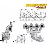 Катализатор MAGNAFLOW 76333 Renault Laguna (KG) 2 Универсал 2.0 16V IDE (KG0N) 140 л.с. 2001 – 2007 XB1Y195 Z29 LT