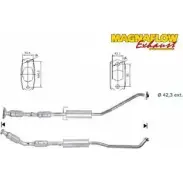 Катализатор MAGNAFLOW Toyota Corolla Verso (E120) 2 Минивэн 1.6 VVT i (ZZE121) 110 л.с. 2001 – 2004 4E GF6GM 78027 T0P61M