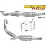 Катализатор MAGNAFLOW 88841D NBK3NG8 9CMB9 6E Volkswagen Golf 3 (1H5) Универсал 1.9 TDI 110 л.с. 1996 – 1999