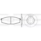 Комплект тормозов, дисковый тормозной механизм WOKING RSA802 9300 80293.00 2740262 NW04MNE