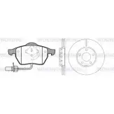 Комплект тормозов, дисковый тормозной механизм WOKING W3WG7C 2740384 RS A8290300 82903.00