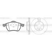 Комплект тормозов, дисковый тормозной механизм WOKING RSA 8290304 82903.04 2740388 8NCYJ