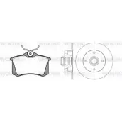 Комплект тормозов, дисковый тормозной механизм WOKING RSA8363 302 6GZSN 2740414 83633.02