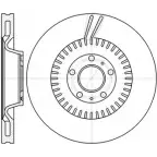 Тормозной диск WOKING SZR5SH D61154.10 2741065 DSA61 15410