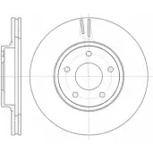 Тормозной диск WOKING DSA61 24310 Nissan Maxima (A33) 5 2000 – 2003 D61243.10 RR4D82