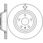 Тормозной диск WOKING 7HVRF5 D61281.10 DSA612 8110 Audi TT (8J3) 2 Купе 2.5 Rs Quattro 360 л.с. 2011 – 2014