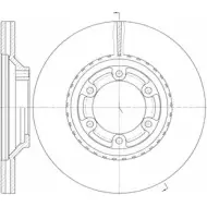 Тормозной диск WOKING MD4T2JI Hyundai Galloper (JK01) 2 1997 – 2003 D61288.10 DS A6128810