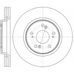 Тормозной диск WOKING DSA 6135810 Honda CR-V 4 (RM) Кроссовер 1.6 i DTEC (RE6) 120 л.с. 2013 – 2025 AA50DKJ D61358.10