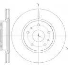 Тормозной диск WOKING 7LM4G Suzuki SX4 (EY, GY) 1 Хэтчбек 2.0 (RW415. RW416. RW420) 152 л.с. 2010 – 2025 D61423.10 DSA6142 310