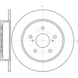 Тормозной диск WOKING SAGVQ D61425.00 D SA6142500 Suzuki SX4 (EY, GY) 1 Хэтчбек 2.0 (RW415. RW416. RW420) 152 л.с. 2010 – 2025