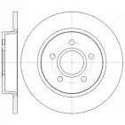 Тормозной диск WOKING D SA6150300 D61503.00 P76JJND Ford Focus 3 (CB8) Седан 1.6 TDCi 105 л.с. 2012 – 2025