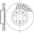 Тормозной диск WOKING CNN0TI D61556.10 DSA 6155610 Citroen C4 Picasso 2 (EMP2) 2013 – 2019