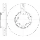 Тормозной диск WOKING D SA6156510 D61565.10 Ford Transit 8 (V363) Грузовик 2.2 TDCi RWD 100 л.с. 2013 – 2024 2K3SW