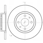 Тормозной диск WOKING 70BBH D6191.00 D SA619100 Fiat Marea (185) 1 Седан 1.2 16V 82 л.с. 1998 – 2002