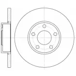 Тормозной диск WOKING Audi 100 (C4) 4 Седан 2.0 E 16V Quattro 140 л.с. 1992 – 1994 0PSYS D6327.00 DS A632700