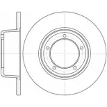 Тормозной диск WOKING Land Rover Defender 1 (L316) Пикап QU3W9G D SA634100 D6341.00