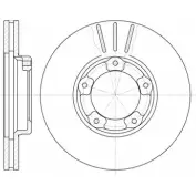 Тормозной диск WOKING DSA 640510 D6405.10 MO0GXZ Toyota FJ Cruiser