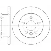 Тормозной диск WOKING D6414.00 DSA 641400 Volkswagen Transporter (T4) 4 Автобус 2.4 D Syncro 78 л.с. 1992 – 1998 AFKAP
