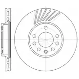 Тормозной диск WOKING IES7H DSA649 410 D6494.10 2741897