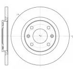 Тормозной диск WOKING Q2HD3 DSA6536 00 Citroen C2 1 (JM, PF1) 2003 – 2009 D6536.00