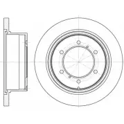 Тормозной диск WOKING Mitsubishi Pajero 2 (V20) 1990 – 2001 D SA655200 69YB402 D6552.00