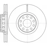 Тормозной диск WOKING D6592.10 DSA6592 10 28PVJ Audi A6 (C4) 1 Седан 2.2 S6 Turbo Quattro 230 л.с. 1994 – 1997