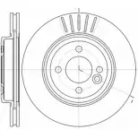 Тормозной диск WOKING QCGOOJ Mini Cooper (R50, R53) 1 Хэтчбек 1.6 Works 210 л.с. 2003 – 2006 D SA662410 D6624.10