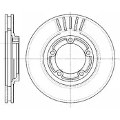 Тормозной диск WOKING DSA 663610 D6636.10 Hyundai Galloper (JK01) 2 1997 – 2003 62Q06