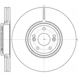 Тормозной диск WOKING DSA 669510 Renault Espace (JK0) 4 Минивэн 2.0 (JK0A. JK1D. JK0N) 170 л.с. 2005 – 2025 BUNX9M D6695.10