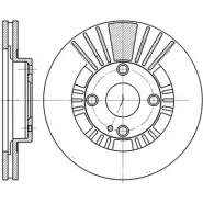 Тормозной диск WOKING DSA6812 10 D6812.10 UGVWBG Mazda 323 (BJ) 6 Седан 2.0 TD 90 л.с. 1998 – 2004