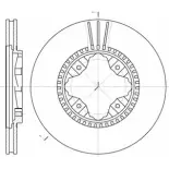 Тормозной диск WOKING DSA68 4510 Honda Accord 6 (CE, CD, CF) 1997 – 2002 D6845.10 MPPPTH